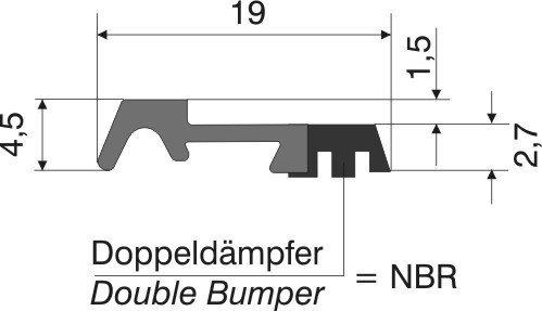 Abstreiferträger mit Dämpfer NBR 83