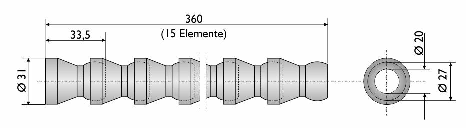 3/4" Montagezange aus Metall Kühlmittelschlauch Gelenkschlauch 
