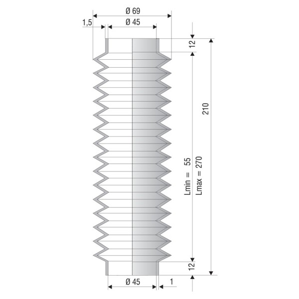 Faltenbalg F 1229