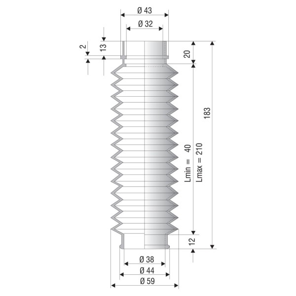 Faltenbalg F 1058